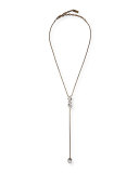 Dylan Crystal Lariat Necklace
