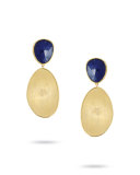 Lunaria Lapis Two-Drop Earrings