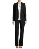 Sloane Tropical Wool Blazer, Black