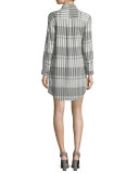The Prep School Striped Shirtdress, Black Scarf Strip
