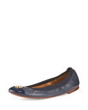 Jolie Logo Ballerina Flat, Royal Navy