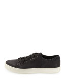 Austin Leather Low-Top Sneaker, Black 