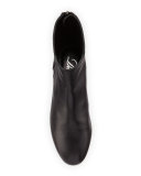 Myth Leather Ankle Boot, Black