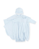 Baby Argyle Pima Baby Hat, Light Blue