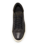 315 Reed Leather Low-Top Sneaker, Dark Charcoal