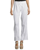 Vomera Embroidered Drawstring Pants 