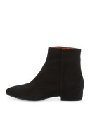 Uri Weatherproof Suede Ankle Boot, Black