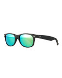 New Wayfarer Sunglasses W/Mirror Lenses