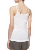 Coraline Slub-Knit Camisole, Porcelain