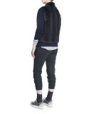 Button-Front Striped Shirt, Onyx
