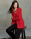 Soft Scoop-Neck Tank, Red, Plus Size