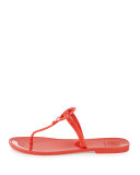 Colori Logo Jelly Thong Sandal, Poppy Red