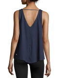 Chance Trapeze Tank Top, Navy