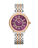 16mm Serein Purple Diamond Watch Head, Two-Tone