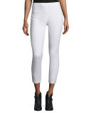 Simone Stretch Jersey Leggings, White