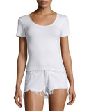 Melrose Short-Sleeve Tee, Bright White