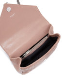 Monogram Medium College Shoulder Bag, Blush