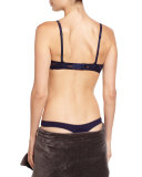 Windflower Mesh Underwire Bra, Dark Blue