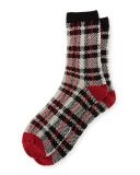 Men's Plaid Jacquard Crew Socks