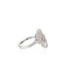 Leaf 18k White Gold & Diamond Wrap Ring 