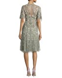 Floweret Tulle Dress, Sage