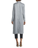 Auden Long Shirtdress Blouse, Zinc