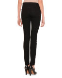 Rockstud-Trim Skinny Pants, Black