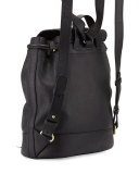 Vicki Leather Backpack, Black