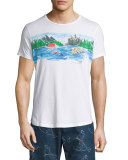 Canoe Canoodle Tailored-Fit Crewneck T-Shirt, White