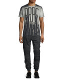 Maverick Cargo-Pocket Moto Jogger Pants, Black