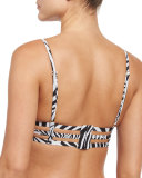 Utopia Printed Bralette Swim Top