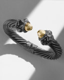 Renaissance Bracelet with Gold Dome and Black Diamonds