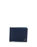 Saffiano Leather Money-Clip Wallet