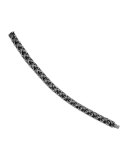 7mm Linear Faceted Bracelet with Diamond Prongs