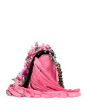 Dinky 15 Tea Rose Fringe Shoulder Bag, Pink/Multi