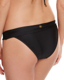 Bia Solid Swim Bottom, Black