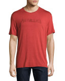 Metallica Logo Graphic T-Shirt, Red