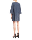 Lowell V-neck Chambray Dress