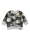 Elmo Soccer Ball Pullover Sweatshirt, Gray, Size 12-24 Months