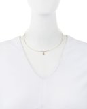 Mini Evil Eye Charm Collar Necklace in 14K Gold