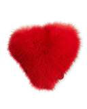 Heart Mink Sticker for Handbag, Red