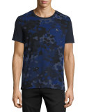 Camo-Print T-Shirt, Navy