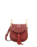 Hudson Mini Leather Shoulder Bag, Sienna  