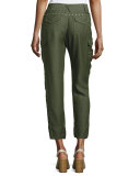 Easy Cargo Pants with Grommets, Military