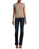 Riche Touche Slim Straight Jeans, Dark Blue