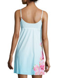 The Photo Op Floral-Print Chemise, Peony Print