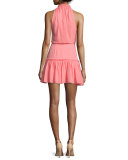 Carlita Halter-Neck Mini Dress