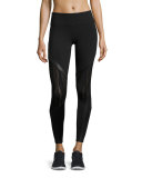 Vitality Lace-Panel Sport Leggings, Grenache