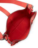 Small Unlined Whipstitch Leather Feed Bag