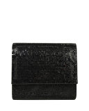 Soho Square-Beaded Crossbody Bag, Jet Black